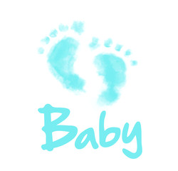 Baby Boy Foots Logo or Icon Design