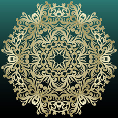 Round element for design. Can be used for wallpaper, background, surface textures.