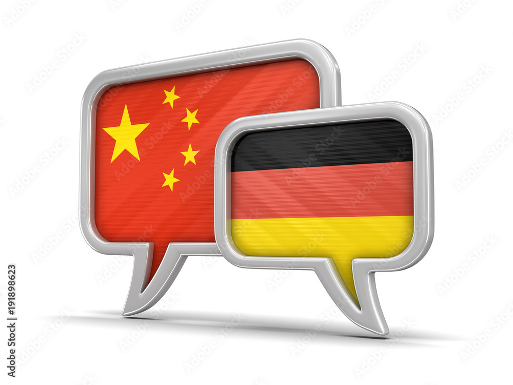Poster speech bubbles with flags. image with clipping path
