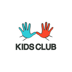 Kids club logo template
