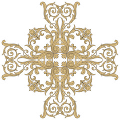 Vector baroque ornament in victorian style