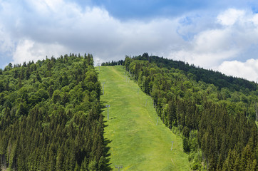 Popular ski resort Bukovel in the summer