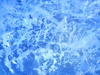 Colorful ice. Abstract ice texture.