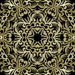 Vector baroque ornament in Victorian style. Ornate element for design. Toolkit for designer. Golden ornamental pattern for greeting cards. Traditional floral decor.