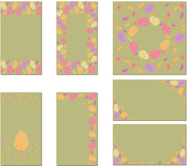 Set of flower wedding ornament concept. Art traditional, magazine, book, poster, abstract, element. Vector layout decorative ethnic greeting card or invitation design background