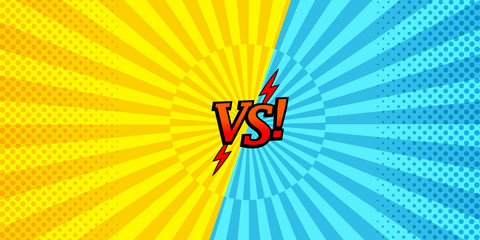 Comic versus horizontal background