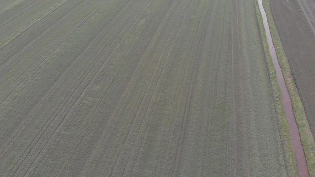 Agriculture Aerial Of Farm Land 