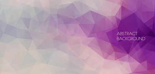 Obraz premium Flat abstract polygonal banner. Vector Background