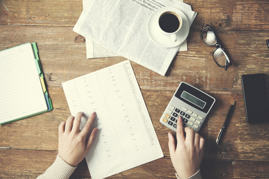 business finance tax work calculate concept