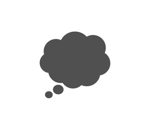 Comic Speech bubble simple icon. Chat sign. Communication or Comment symbol. Quality design elements. Classic style. Vector