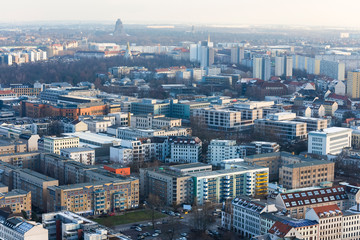 Fototapeta premium leipzig germany from above