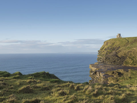 Cliff of Moher, county Clare. Famous tourist destination.
