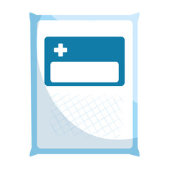 medical gauze bag icon vector illustration design