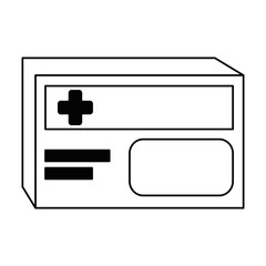 medical box isolated icon vector illustration design