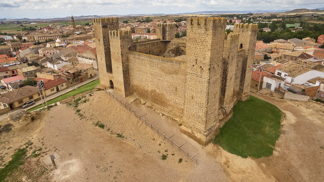 Castle of Sadaba in Zaragoza province, Spain