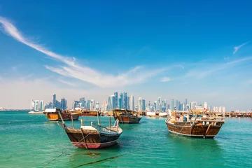 Fotobehang Waterfront in Doha © BlueOrange Studio