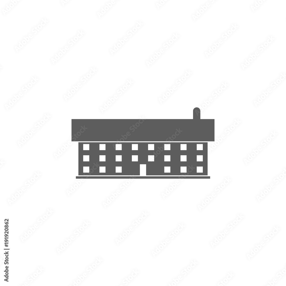 Aufkleber school icon. element of buildings for mobile concept and web apps. icon for website design and devel