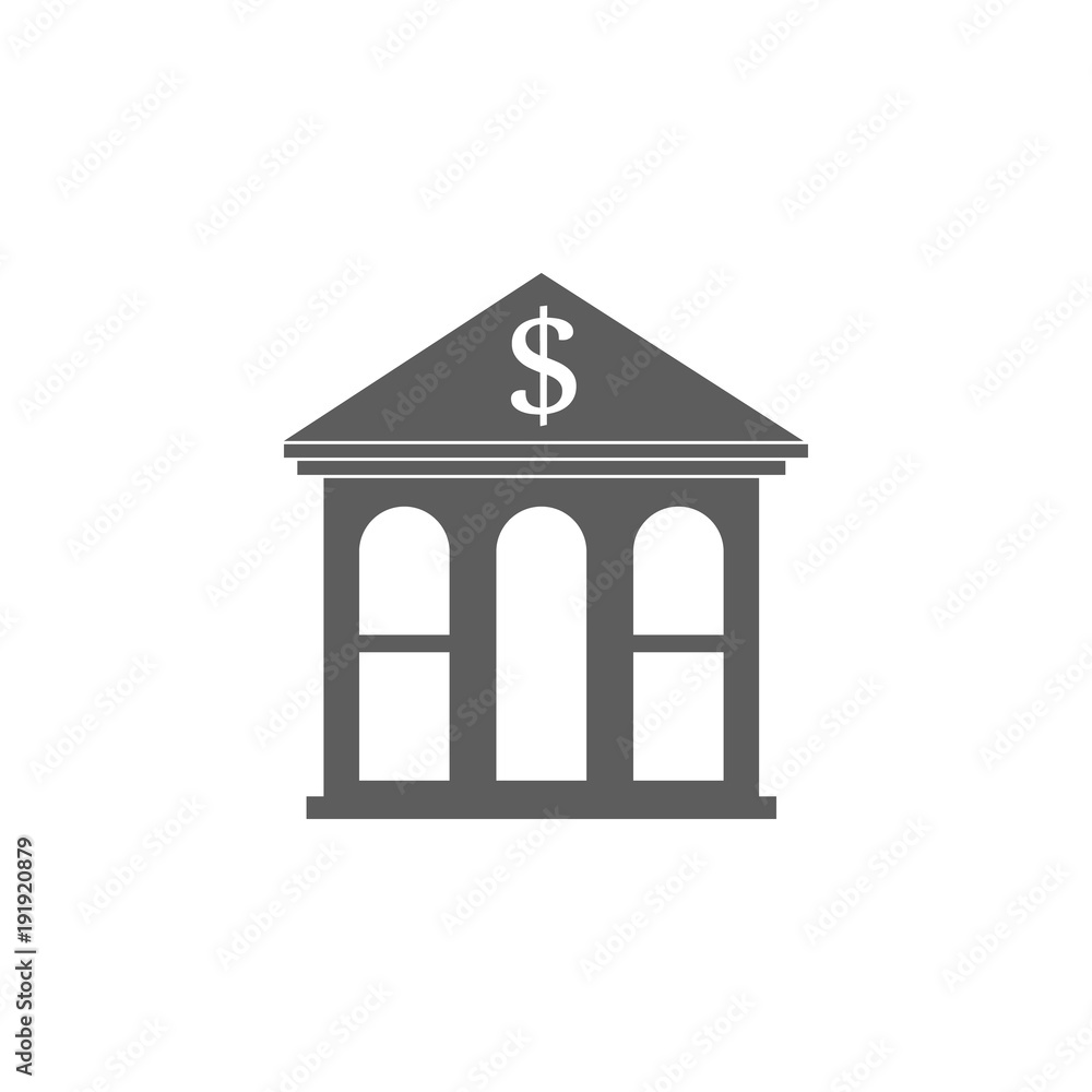 Poster bank icon. element of buildings for mobile concept and web apps. icon for website design and develop