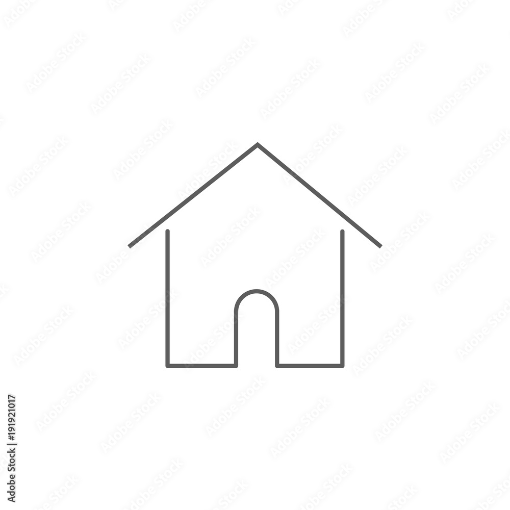 Poster logo house icon. element of buildings for mobile concept and web apps. icon for website design and d