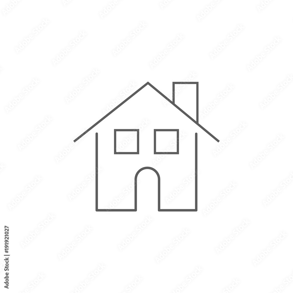 Poster logo house icon. element of buildings for mobile concept and web apps. icon for website design and d