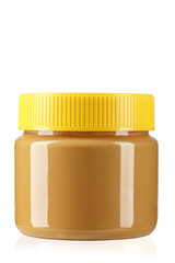 peanut butter isolated in jar