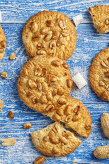 homemade cookies with peanuts
