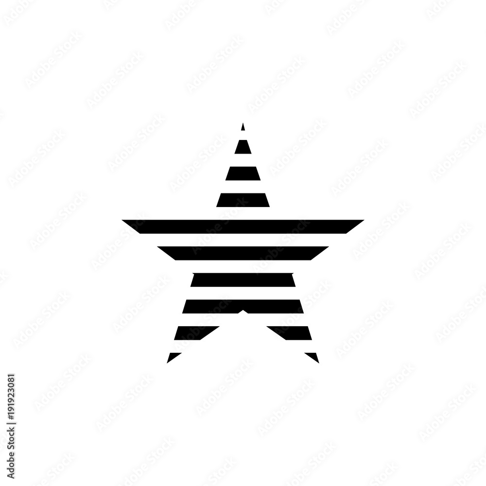 Poster logo star icon. element of stars for mobile concept and web apps. icon for website design and develo