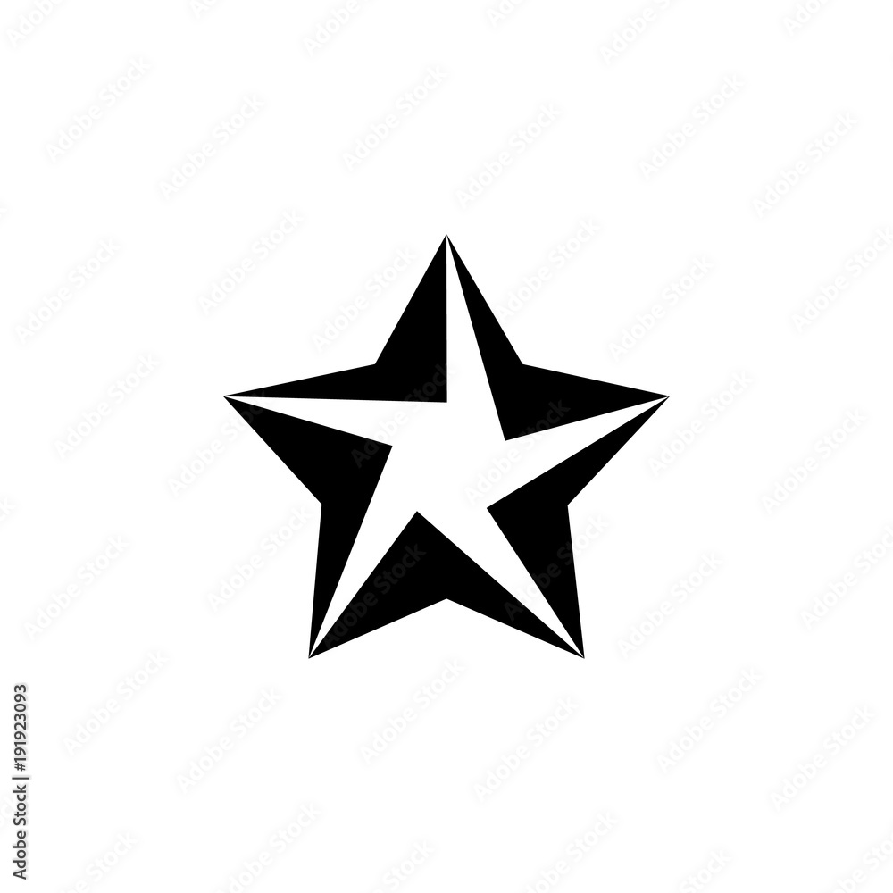 Poster logo star icon. element of stars for mobile concept and web apps. icon for website design and develo