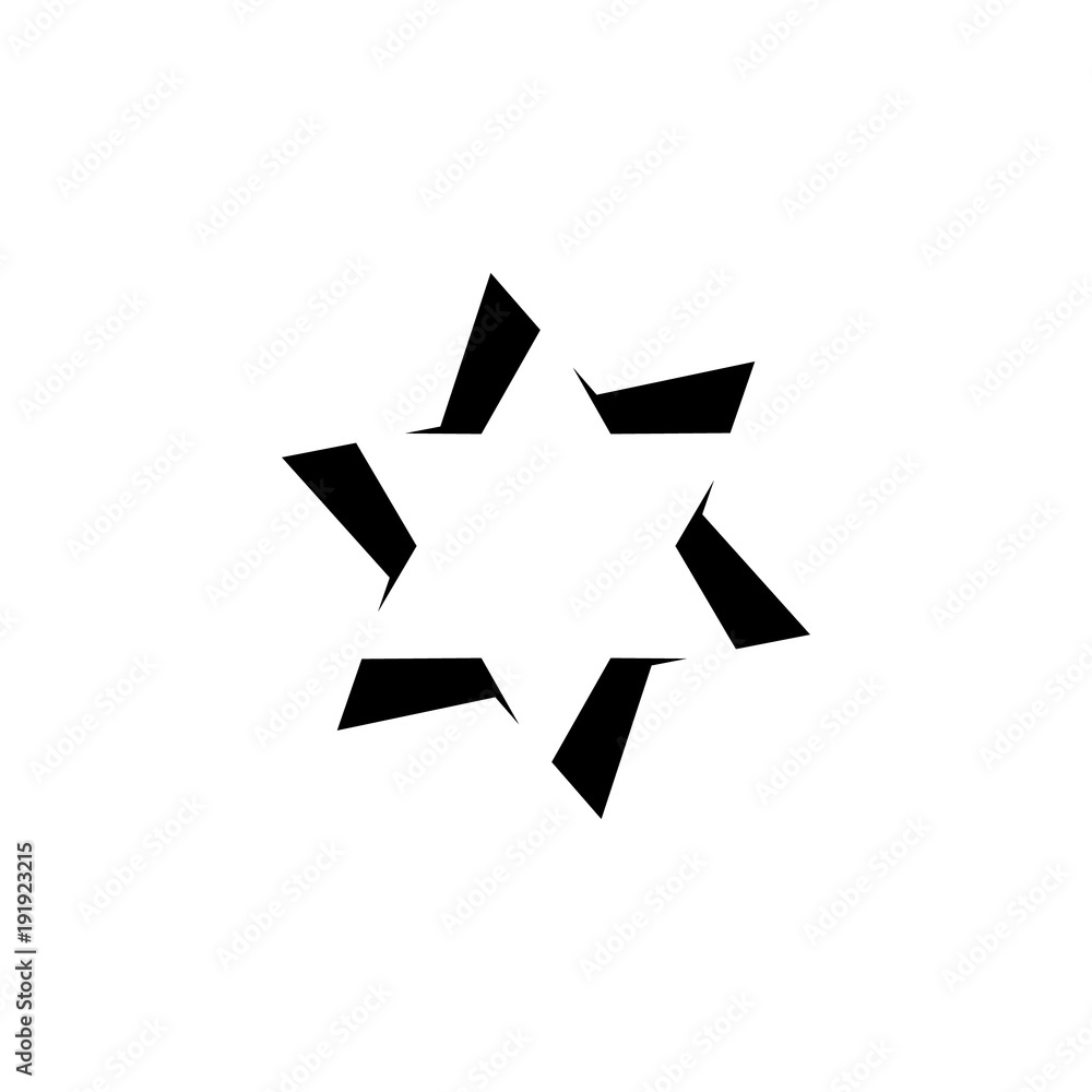 Poster logo star icon. element of stars for mobile concept and web apps. icon for website design and develo