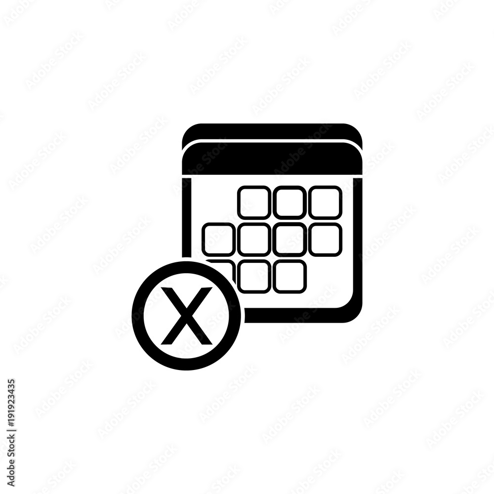 Poster mark on the calendar icon. element of calendar for mobile concept and web apps. icon for website des