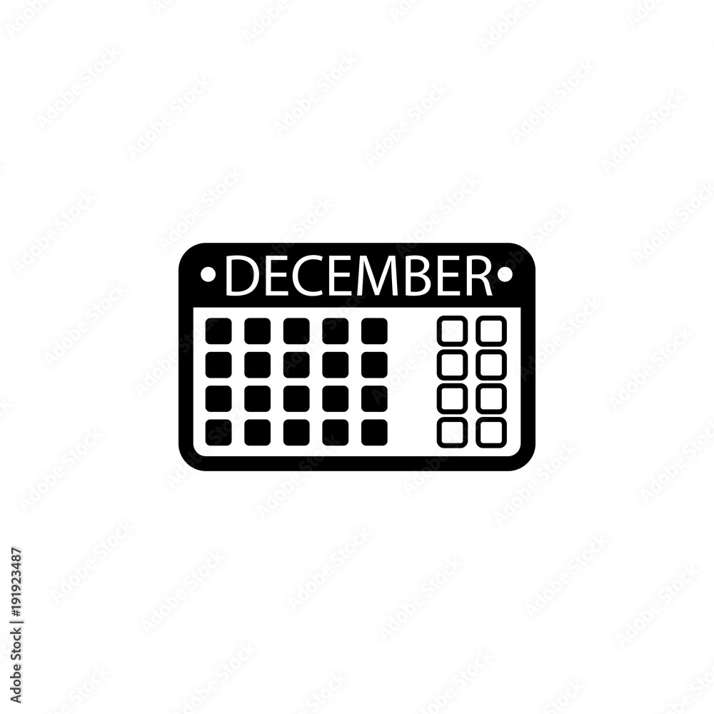 Poster desk calendar icon. element of calendar for mobile concept and web apps. icon for website design and