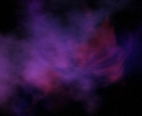 cosmic infinity with nebulae and stars
