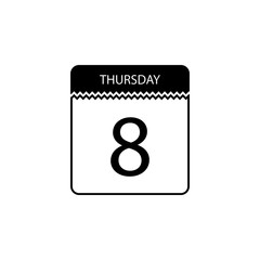 Wall calendar icon. Element of calendar for mobile concept and web apps. Icon for website design and development, app development. Premium icon