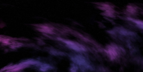 cosmic infinity with nebulae and stars