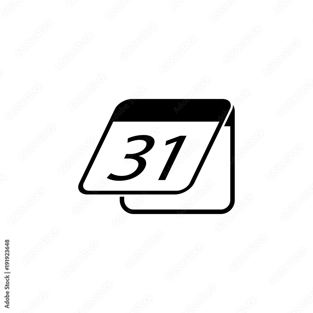 Poster the calendar icon. element of calendar for mobile concept and web apps. icon for website design and 