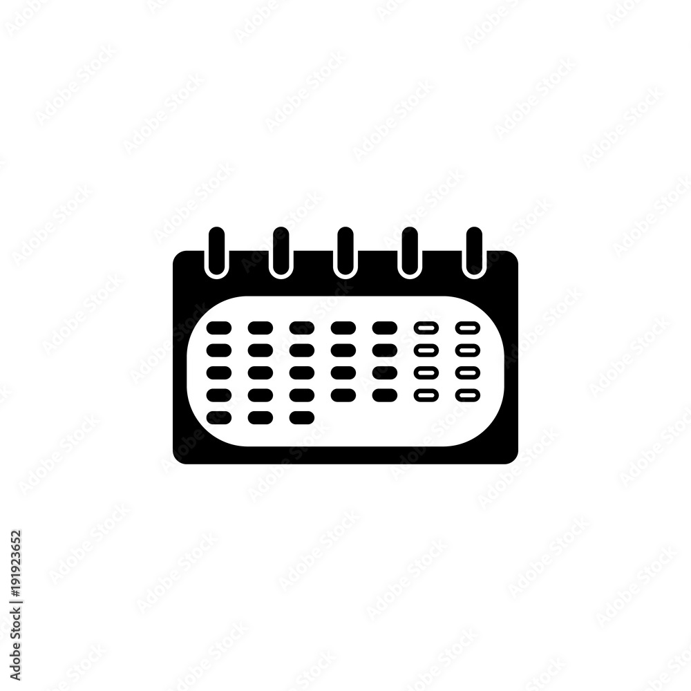 Poster desk calendar icon. element of calendar for mobile concept and web apps. icon for website design and