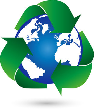 Recycling, Erde, Globus, Weltkugel, Logo