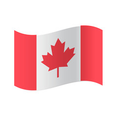 Canada flag, official colors and proportion correctly. National Canada flag vector illustration. High detailed vector flag of Canada. Canada flag, vector illustration. Vector illustration.