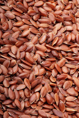 Linen. Flax seeds close-up. Background.Texture.Full depth focus
