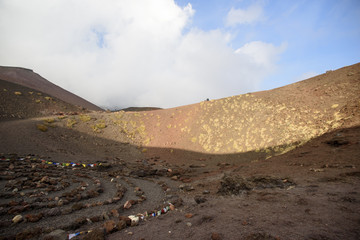 Etna Volcano view, Shelter Sapienza, Sicily, Italy
