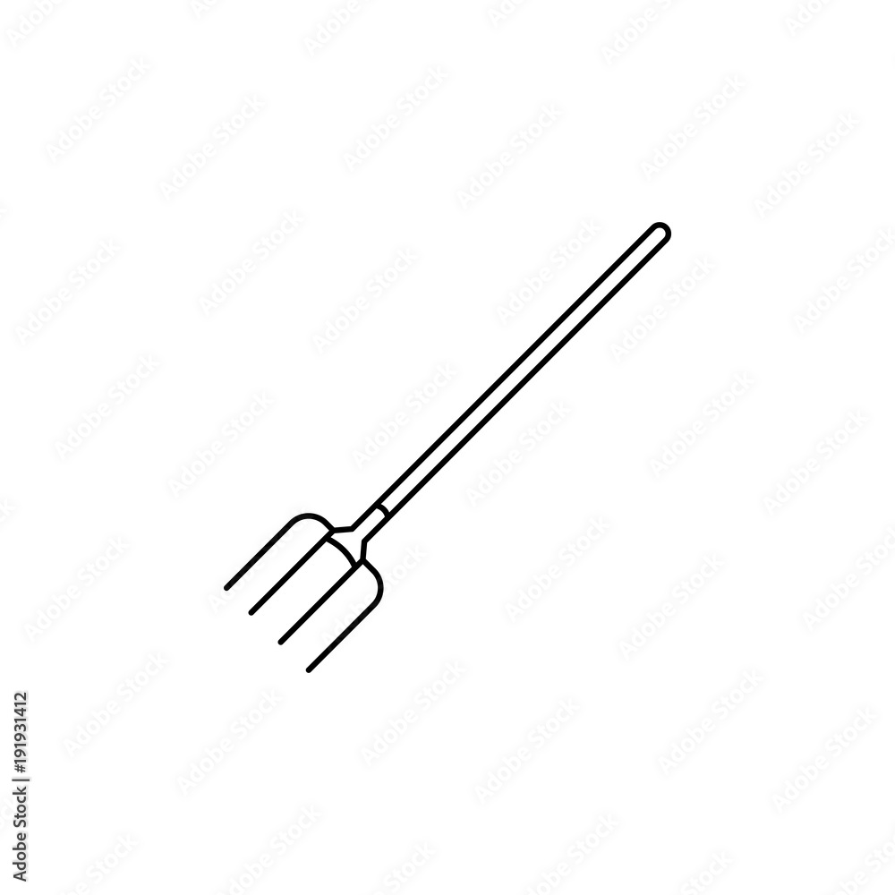 Poster forks icon. element of construction tools for mobile concept and web apps. thin line icon for websit