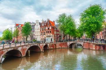 Obraz premium Canal in Amsterdam