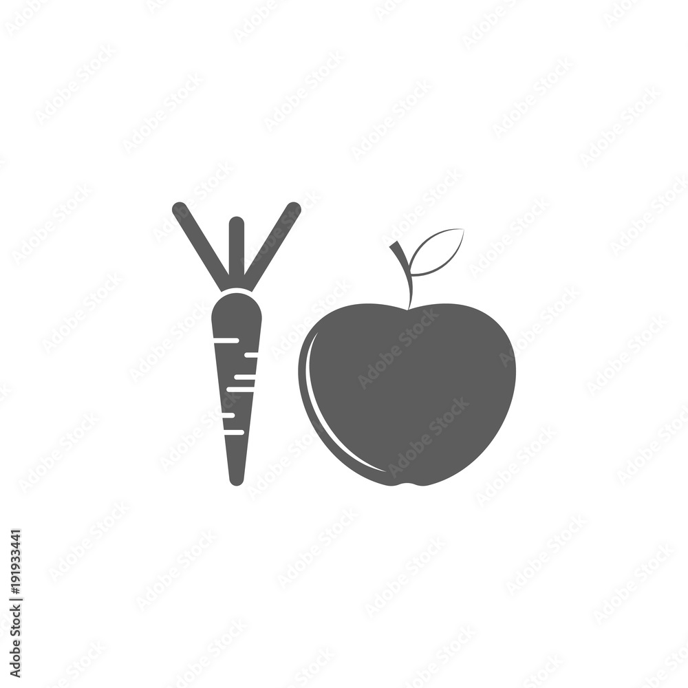 Poster healthy food icon. element of sport for mobile concept and web apps. icon for website design and dev