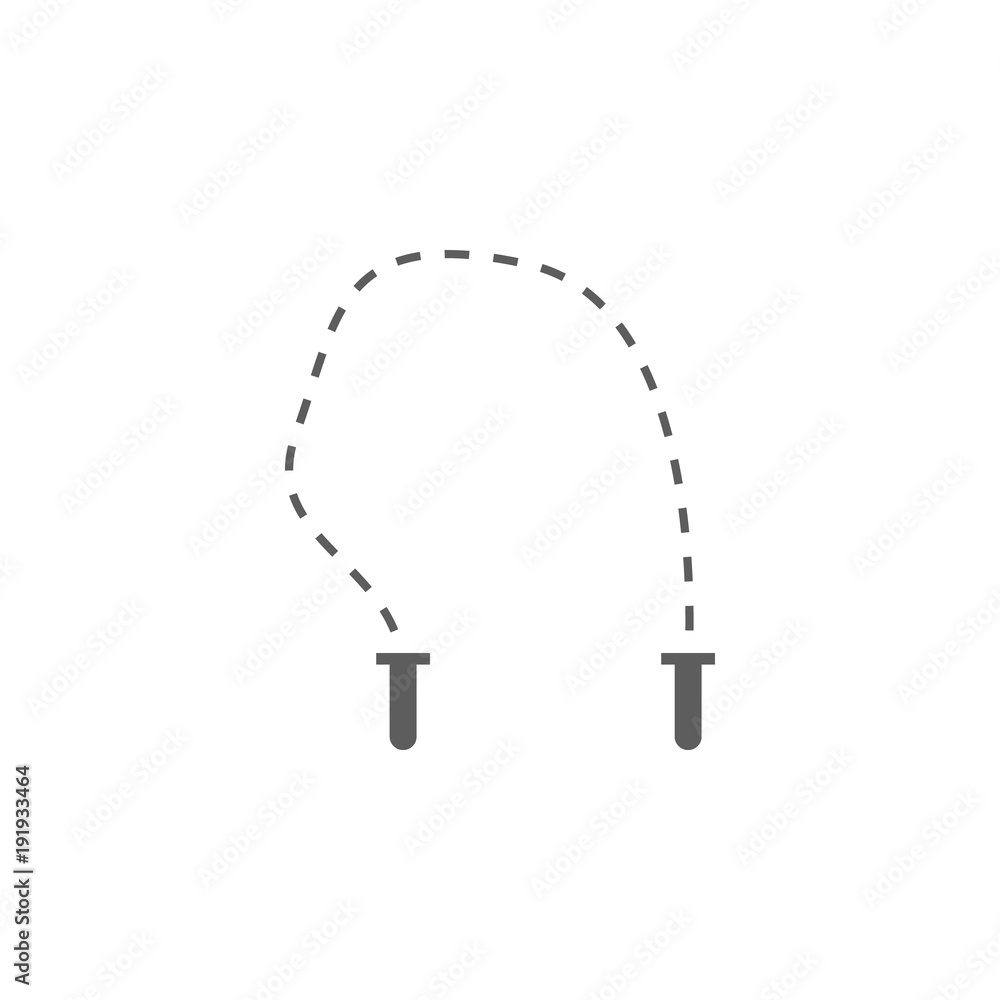 Poster jumper icon. element of sport for mobile concept and web apps. icon for website design and developme