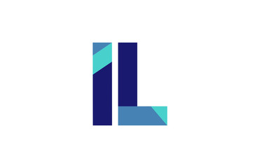 IL Ribbon Letter Logo