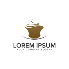 coffee logo design concept template. fully editable vector