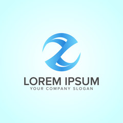 Letter Z 3D circle logo design concept template. fully editable vector