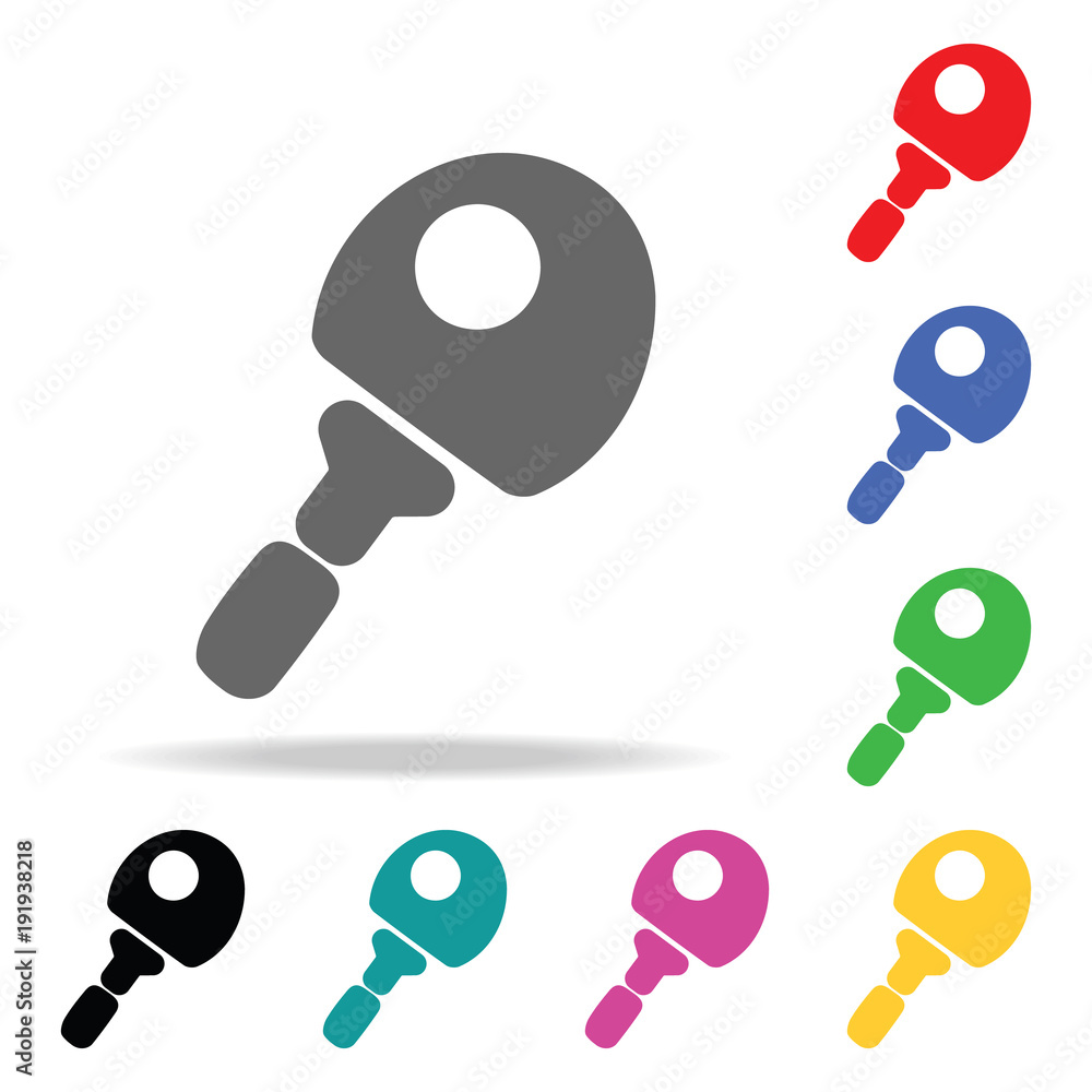 Poster table tennis. element of sport multi colored icon for mobile concept and web apps. icon for website 