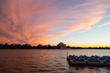 Jefferson Memorial Sunset