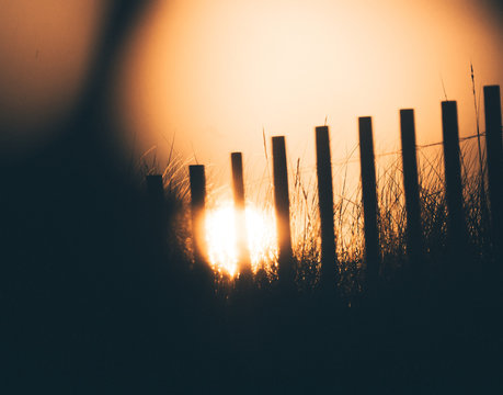 sunset on the beach